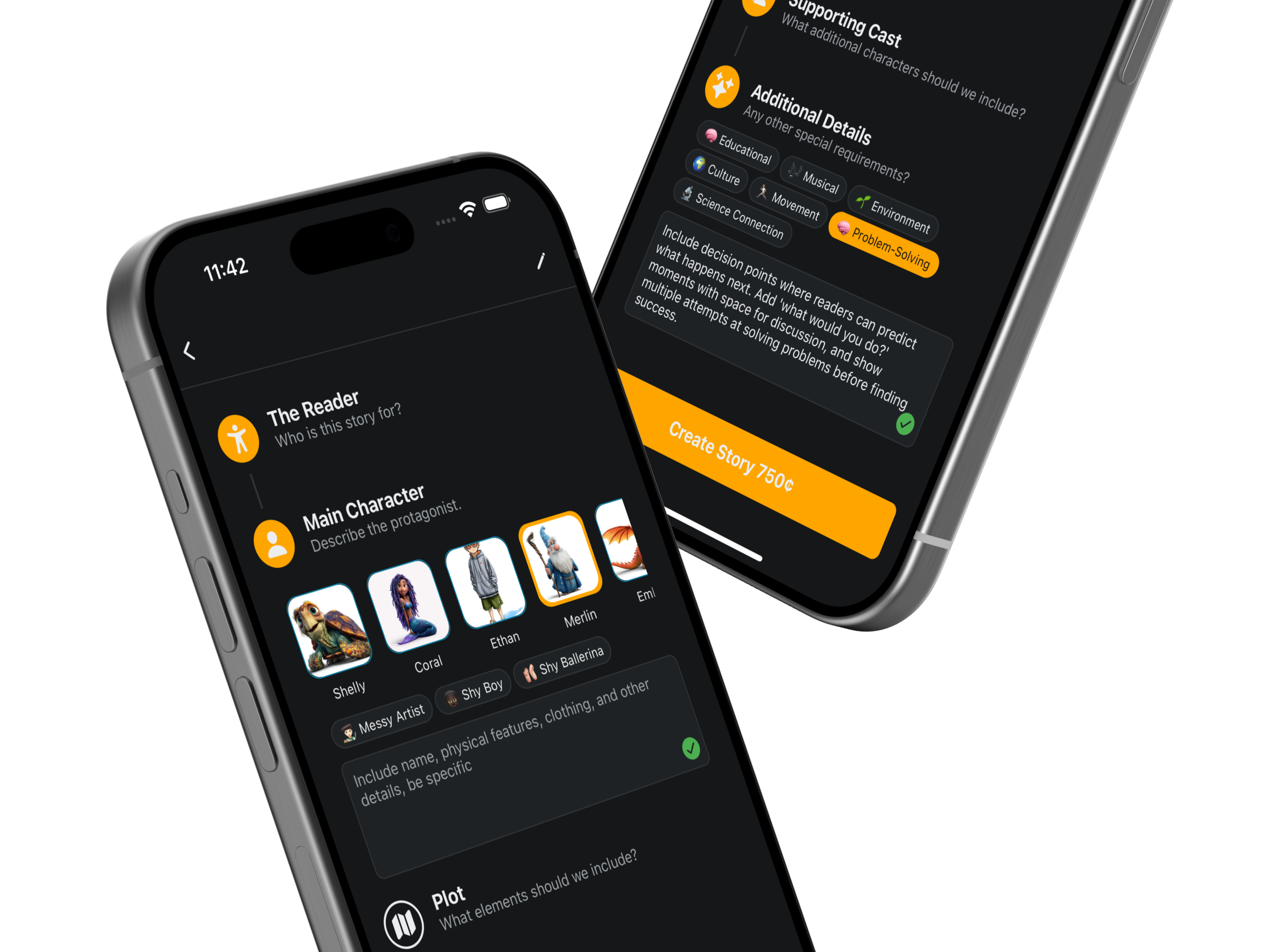 AI Story Builder Interface